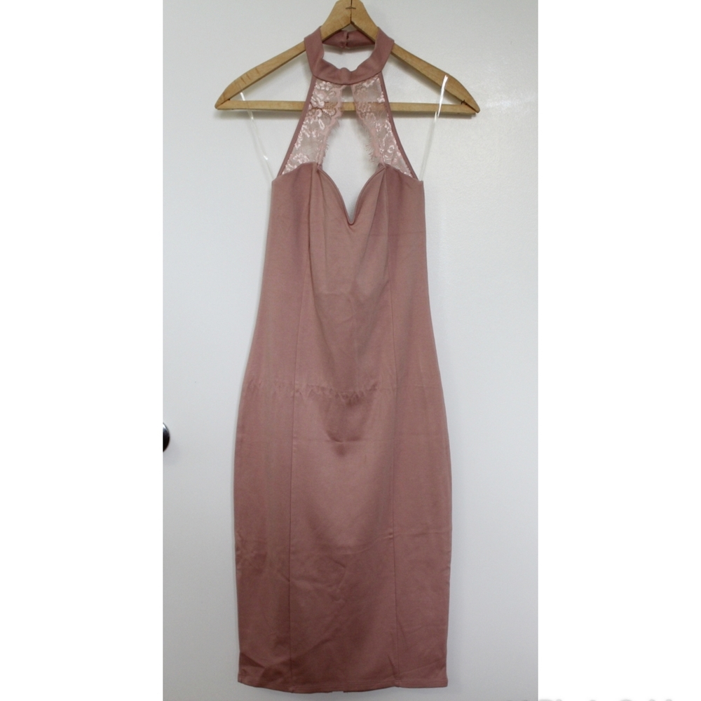 Mauve Midi Bodycon Dress